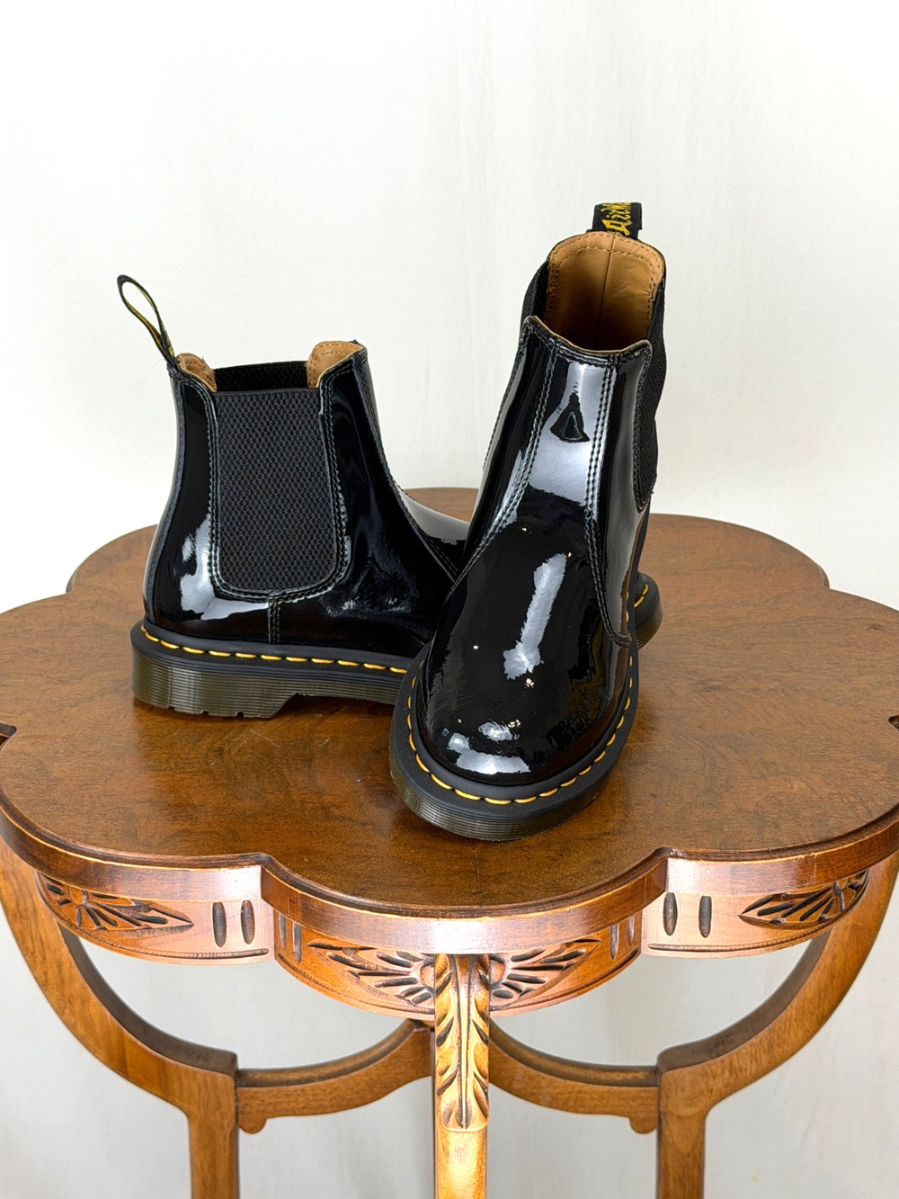 Dr. Martens 2976 Black Patent Leather Chelsea Boot Women's 5 #0125B Thailand